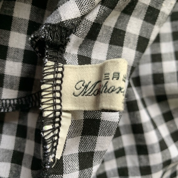 Black and White Gingham Maxi Dress with Design XL - Picture 8 of 8